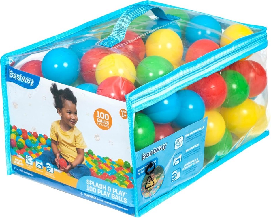 BESTWAY Splash & Play Balls (Pack of 100) Buyers Note - Discount Freight R