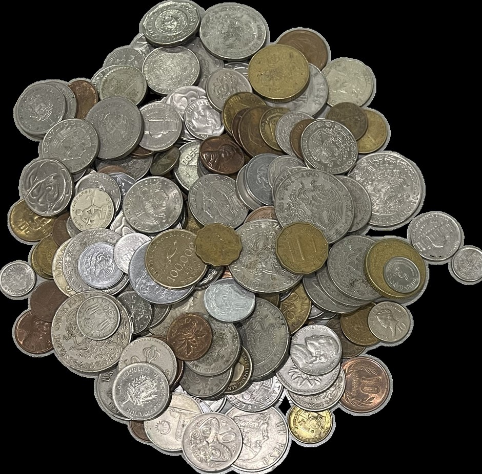 1 kilo of world coins mixed grade
