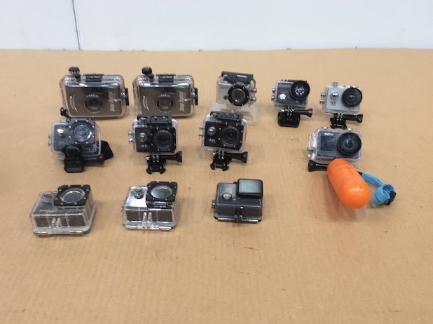 Vivitar Mixed Brand and Model Action Camera (Lot of 12)