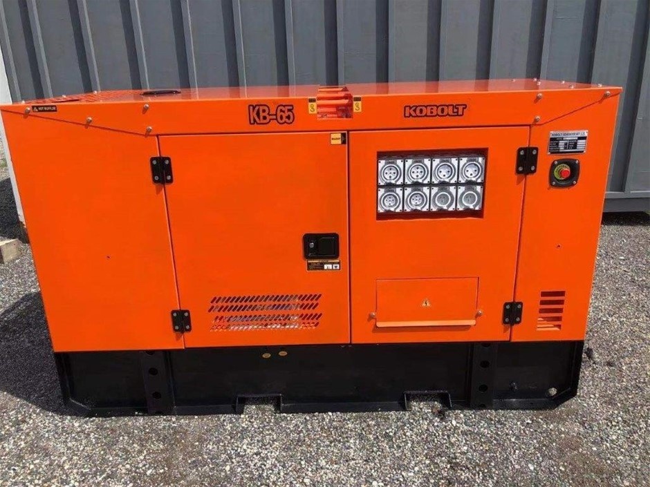 <p>2026 KOBOLT KB65 Silenced 60 kVA Generator (Unused)</p>