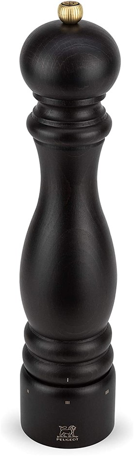 PEUGEOT 23522 Pepper Mill, 12" Height, Beechwood, Colour: Chocolate.