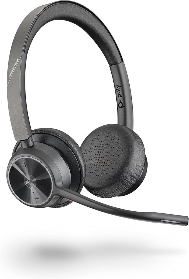 PLANTRONICS Poly - Voyager 4320 UC Wireless Headset () - Headphones with B