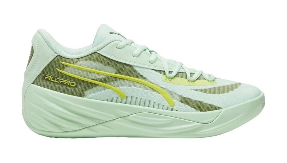 PUMA Men's All-Pro Nitro Sneaker, US9/EU42, Fresh Mint/Olive Green, 379079.