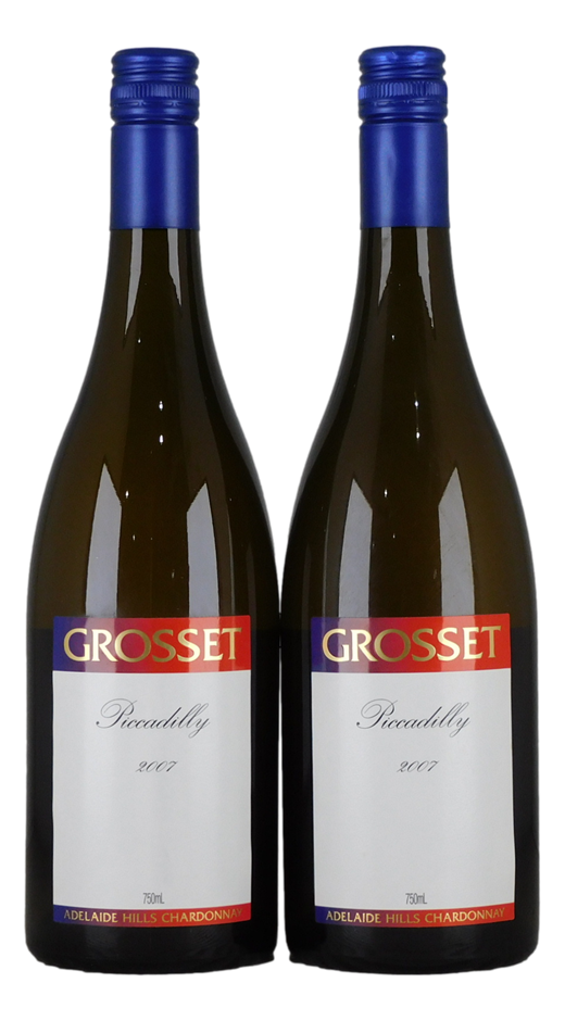 Grosset Piccadilly Chardonnay 2007 (2x 750mL), Adelaide Hills, SA.