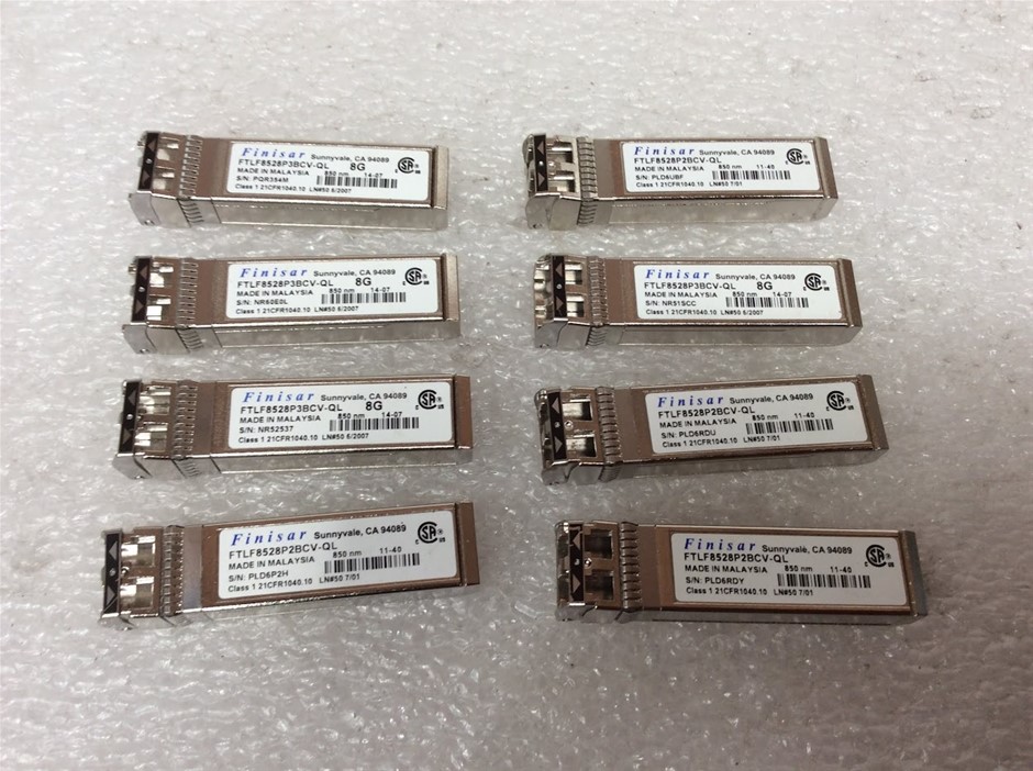 Finisar FTLF8528P2BCV-QL Optical Transceiver (Lot of 8)