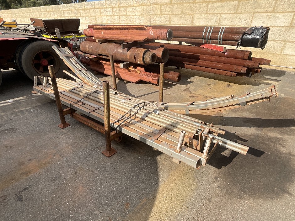 <p>Crate of Dome Shelter Posts</p>
