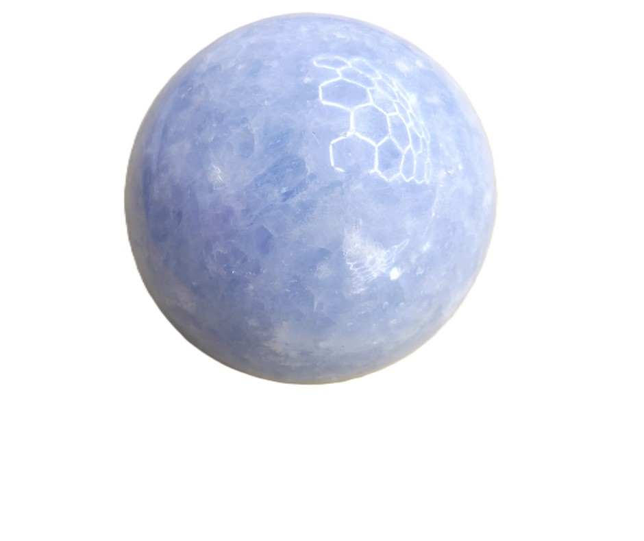 Natural Blue Celestite Sphere Crystal Ball Specimen Healing Weigh 600 Grams