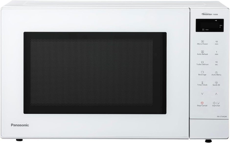 PANASONIC 32L 1100W Inverter Microwave Oven White (NN-ST64QWQPQ) NB: Minor