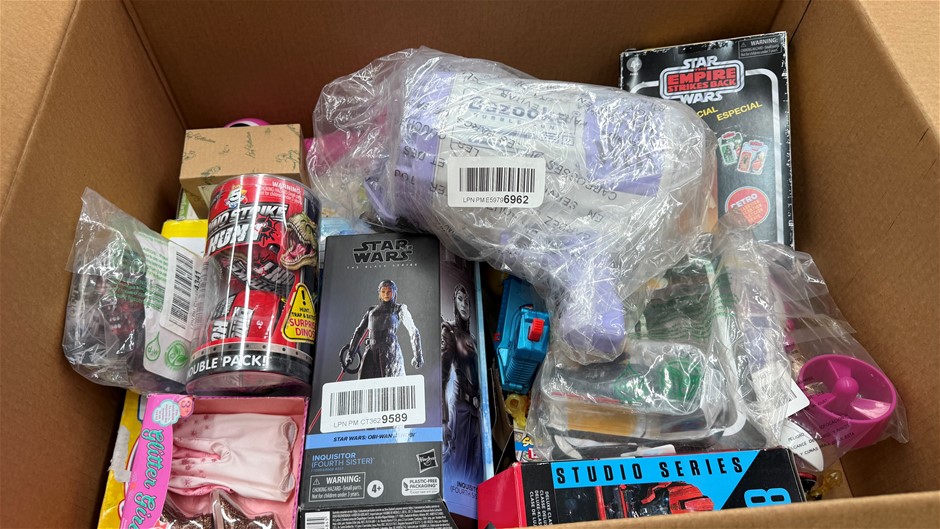 Assorted Box of Childrens Toys/Items. NB: Items may not be in original pack