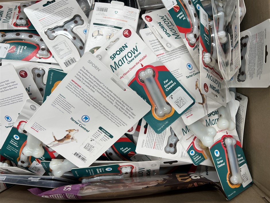 25 x Assorted Dog Chew Bones & products. NB: Photo as is. Some Not in Origi