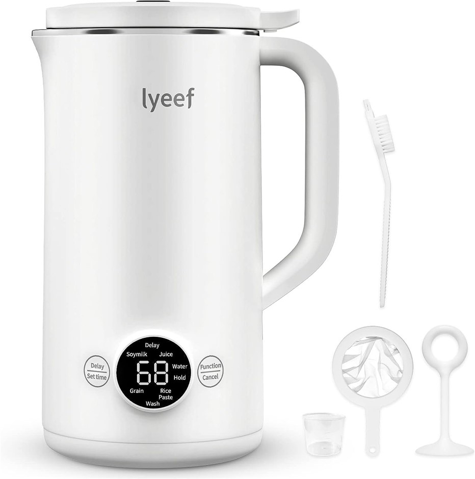 LYEEF Automatic Soy Milk Maker Mini Soybean Milk Machine Electric Fruit Jui