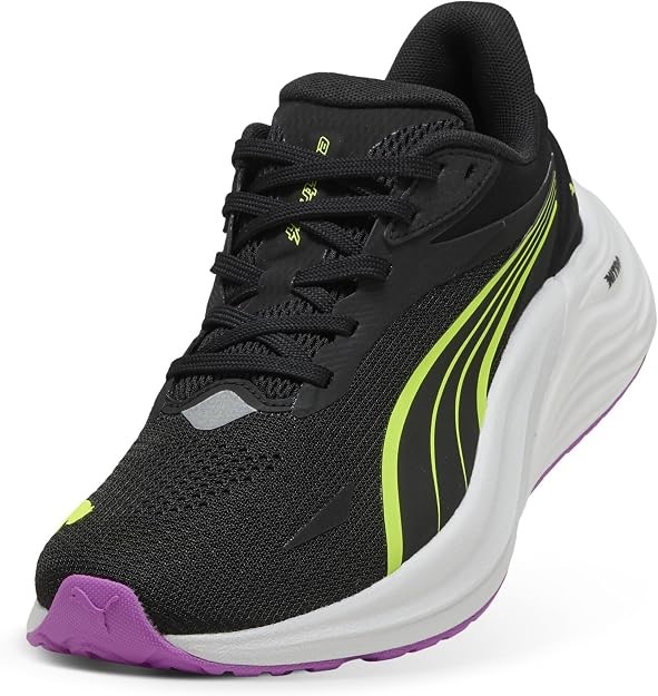 Puma Women's Electrify Nitro 4 Sneaker Black/Yellow Alert, US7