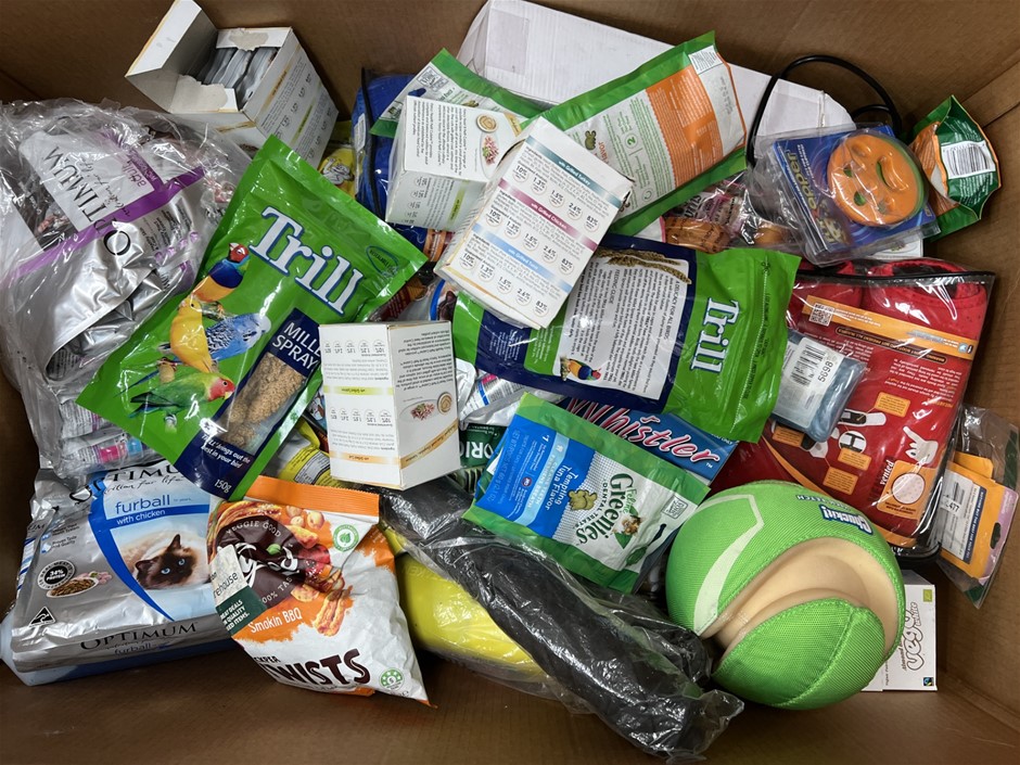 Assorted pet products. NB: Photo as is. Some Not in Original Packaging, Som