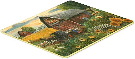 CAROLINES TREASURES 24 x 36" Sunflower Country Paradise Barn Floor Mat, Mul