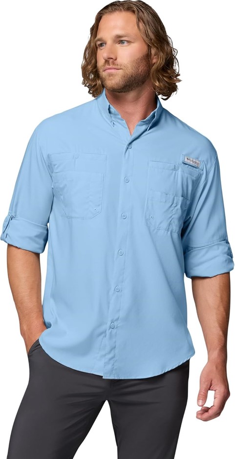 COLUMBIA Men's Tamiami II Long Sleeve Shirt, Size S, Sails, 128606 (FM7253)