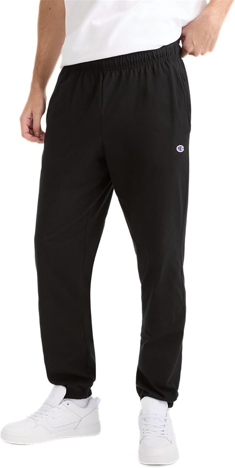 CHAMPION Men's Closed Bottom Jersey Sweatpant, Size XL, Black, P7310. Buye