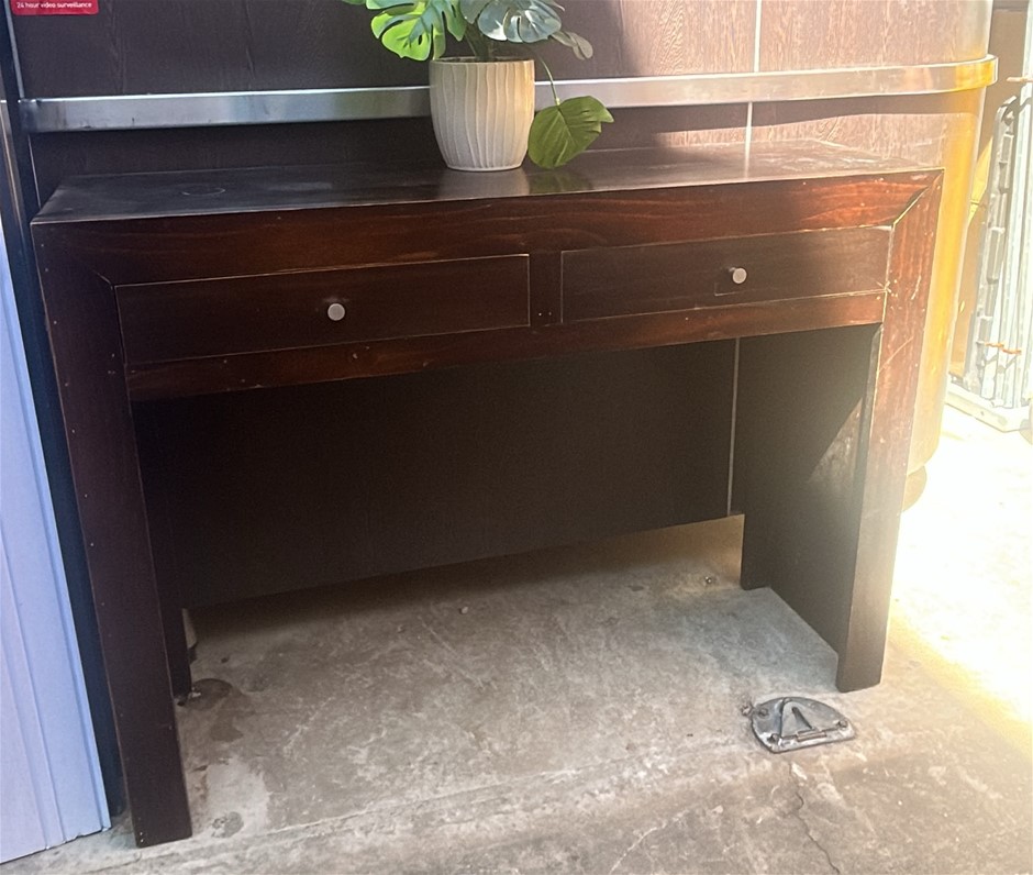 2 Drawer Wooden Console Table