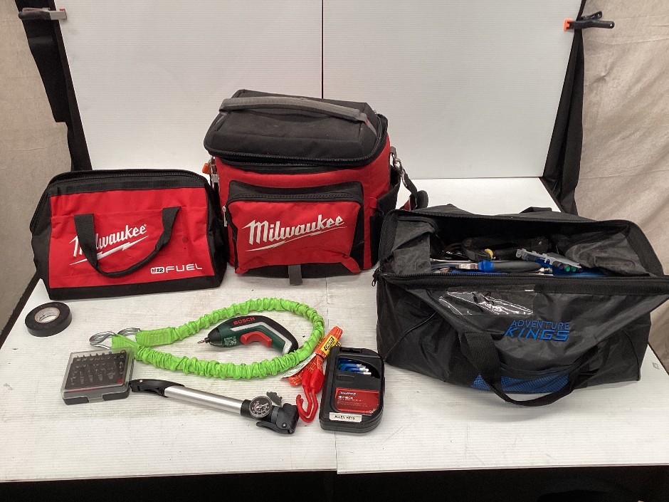 Milwaukee M12 FUEL Tool Bag containing Assorted Tools , Milwaukee tool b
