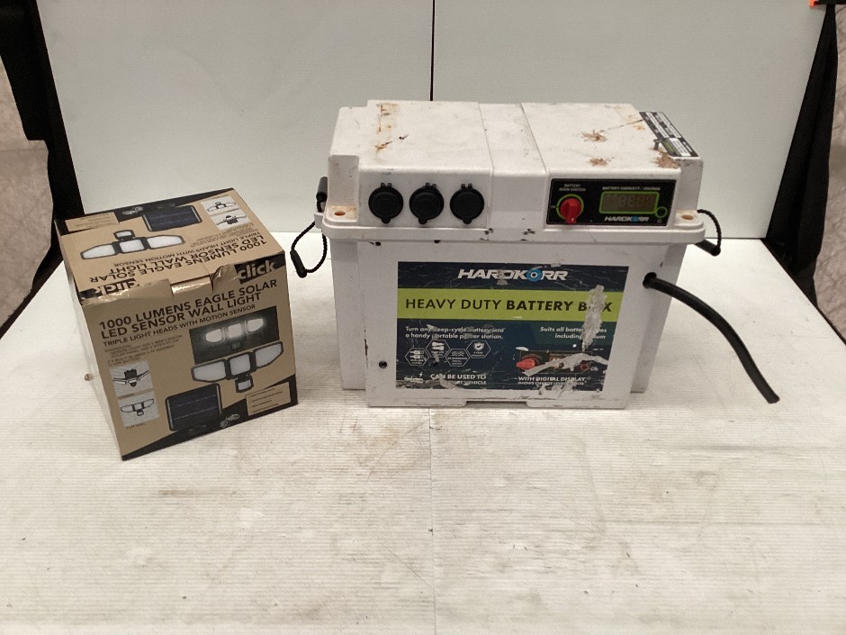 Hardkorr Heavy Duty Battery Box Portable Power Station click sensor wall