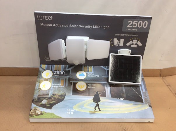 Lutec 2500 Motion Activated Solar Security LED Light