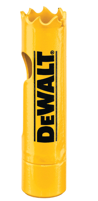 3 x DeWALT 14mm Bi-Metal Hole Saws.