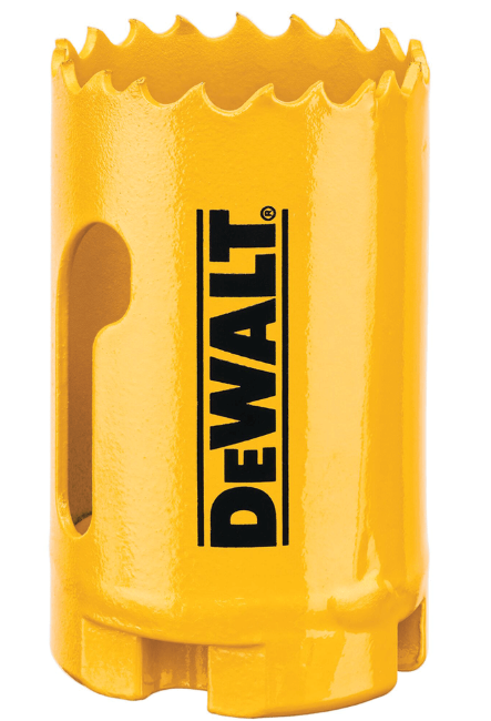 2 x DeWALT 37mm Bi-Metal Hole Saws.