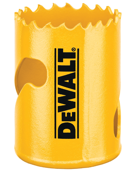 2 x DeWALT 43mm Bi-Metal Hole Saws.