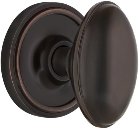 NOSTALGIC Warehouse Classic Rosette Privacy Homestead Door Knob in Timeless