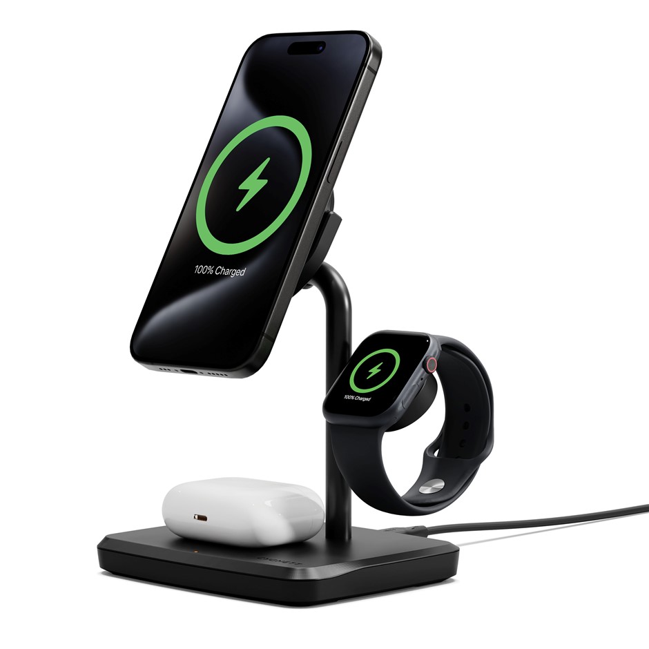 CYGNETT 3-in-1 Magnetic Wireless Charger. NB: Damaged packaging.