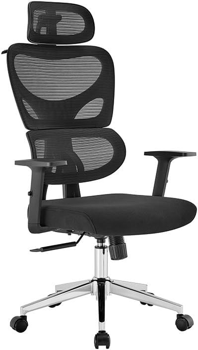 ERGOLUX Core Ergonomic Foam Office Chair (Black) - ELERCORECBA | Lumbar sup