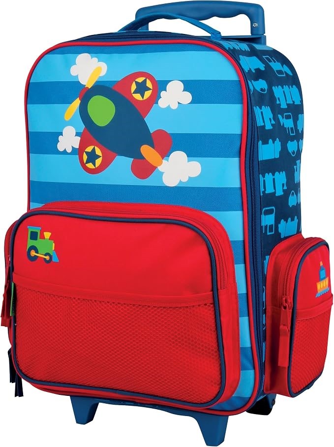 STEPHEN JOSEPH Boy's Classic Rolling Luggage, Airplane.