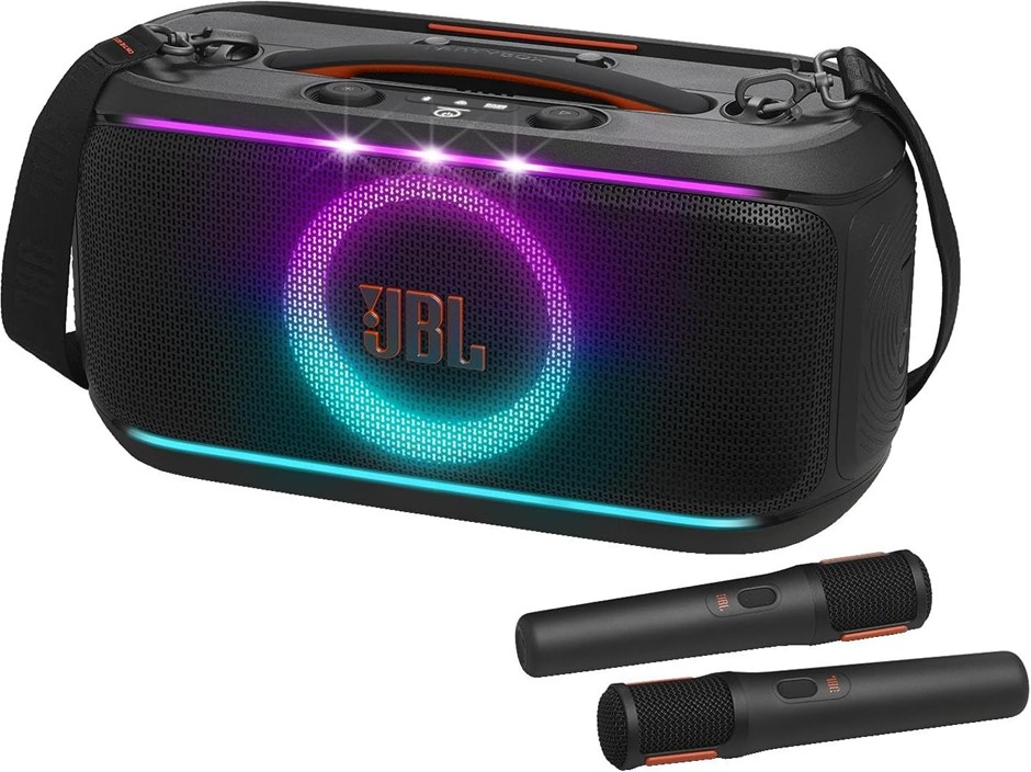 JBL PartyBox On-The-Go 2, Powerful JBL Pro Sound, Dynamic lightshow, Karaok