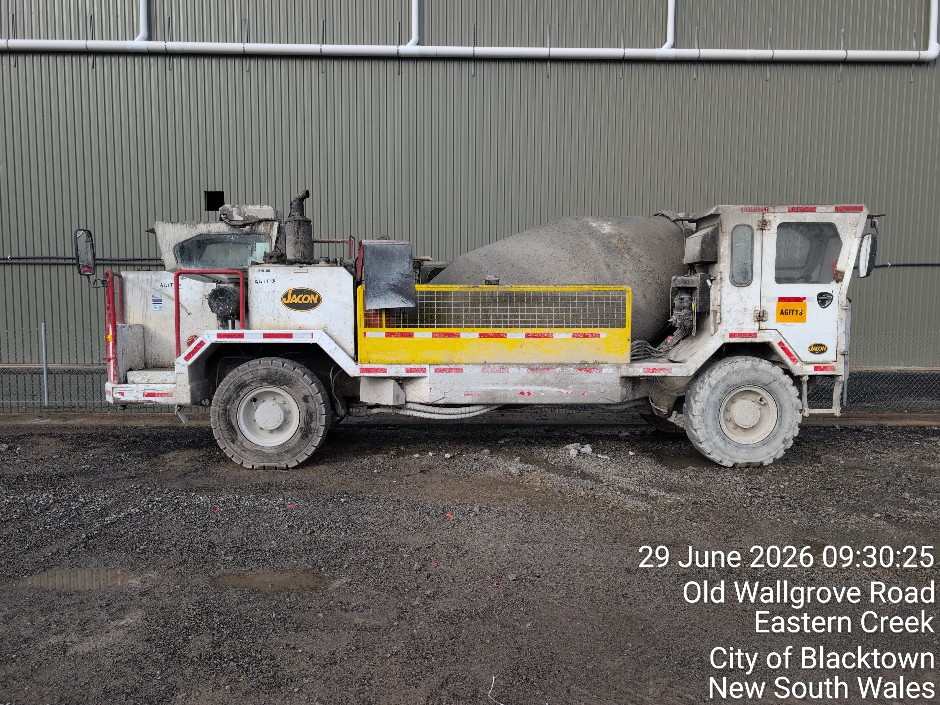 <p>Jacon Concrete Agitator (Site ID: AGIT13)</p>