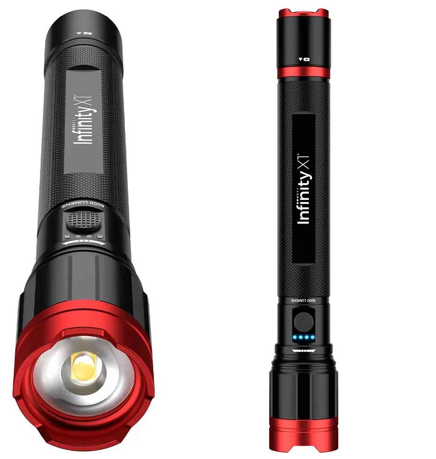 INFINITY X1 5000 Lumen Dual Power Focusing Flashlight NB: no packaging