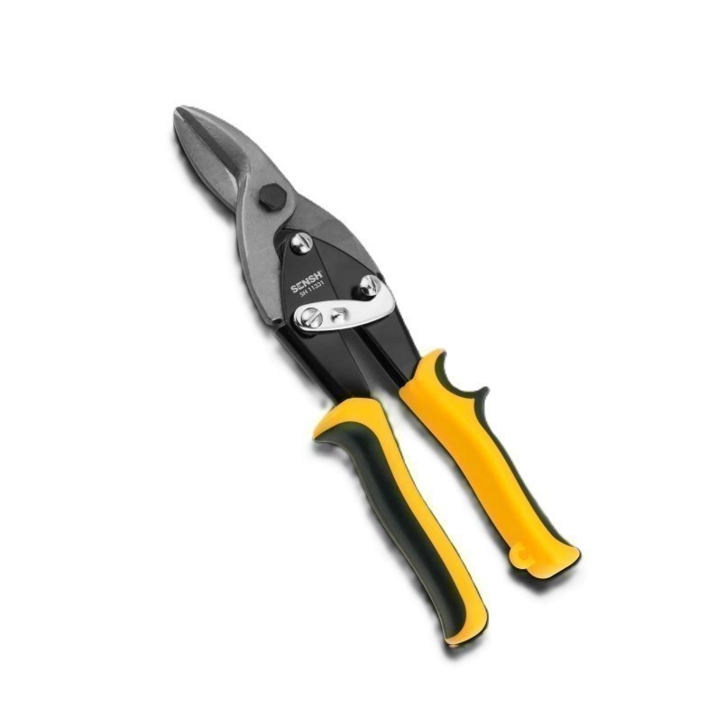 3 x SENSH 250mm Aviation Tin Snips, Right Cut.