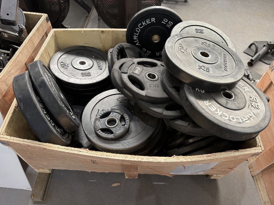 Assorted Barbell Weights, Qty Approx. x38
