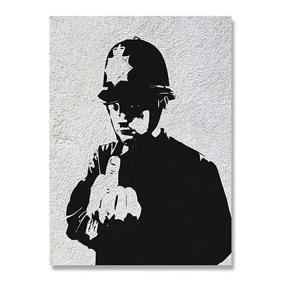 (After) Banksy "RUDE COPPER" - Anarchy 2002 Print