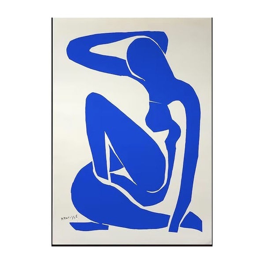 HENRI MATISSE (after) 1952 Poster "Blue Nude" Canvas Print