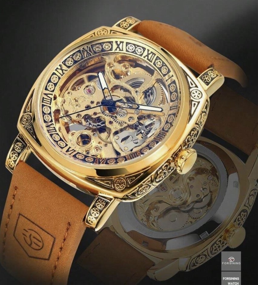 Fine Men's Skeleton mechanical watch