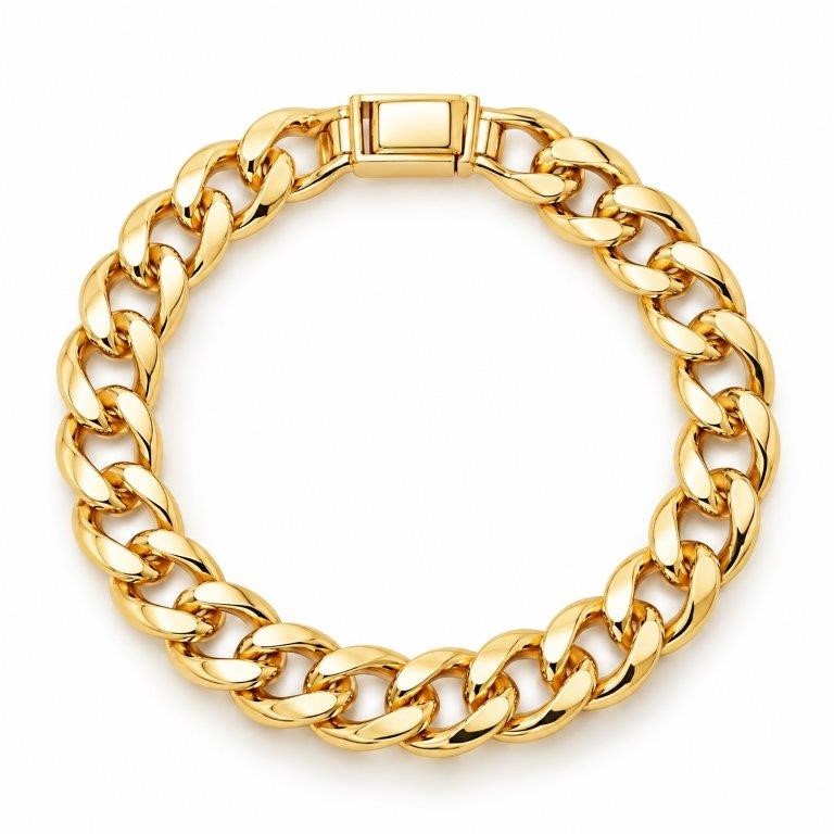 18k Italy Stamped Rose Gold Filled Bracelet-Quality Guarantee-18.5cm