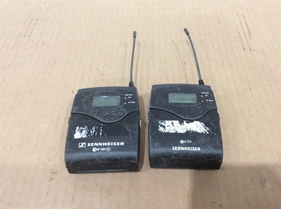 Sennheiser SK 100 & SK 100 G4 Bodypack Transmitters (Lot of 2)