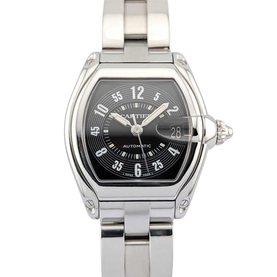 CARTIER ROADSTER (LARGE) AUTOMATIC 37MM STAINLESS STEEL REF 2510 WXO COA