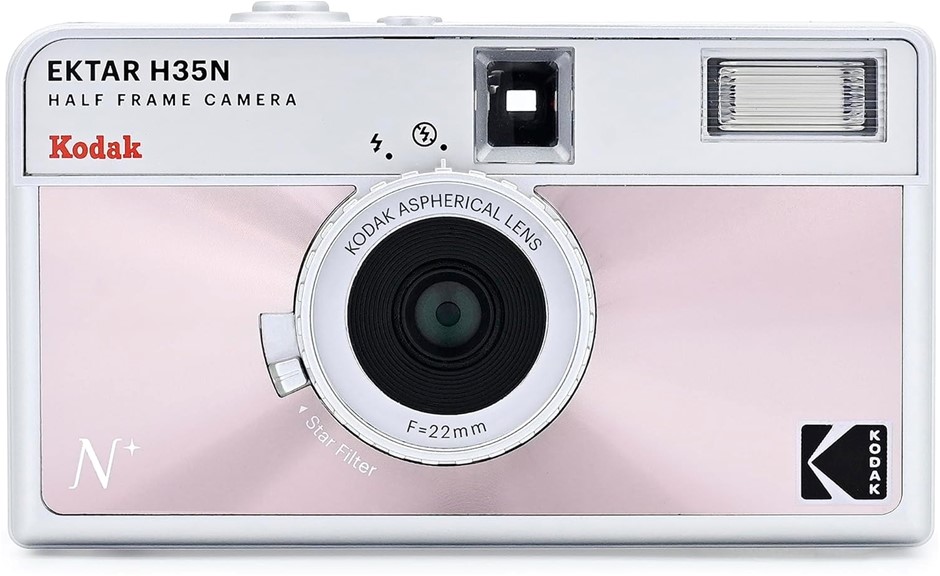 KODAK Ektar H35N Half Frame Camera Colour: Glazed Pink. Buyers Note - Disc
