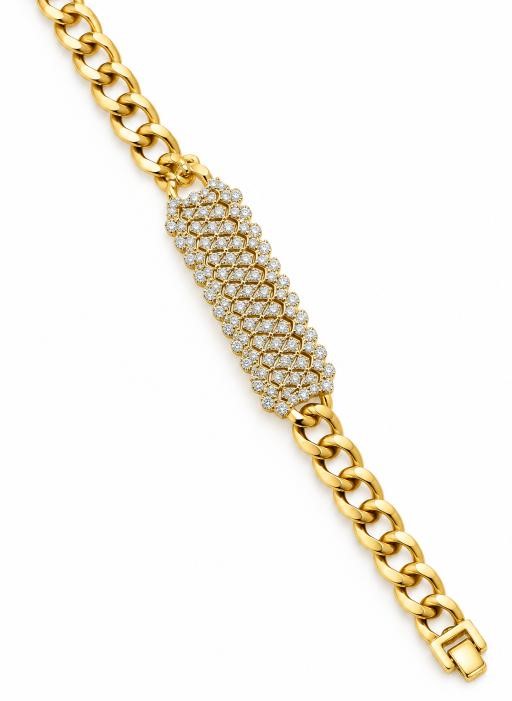18K/Italy Gold Bonded Bangle -(stamped 18K/Italy)-Warranty Quality