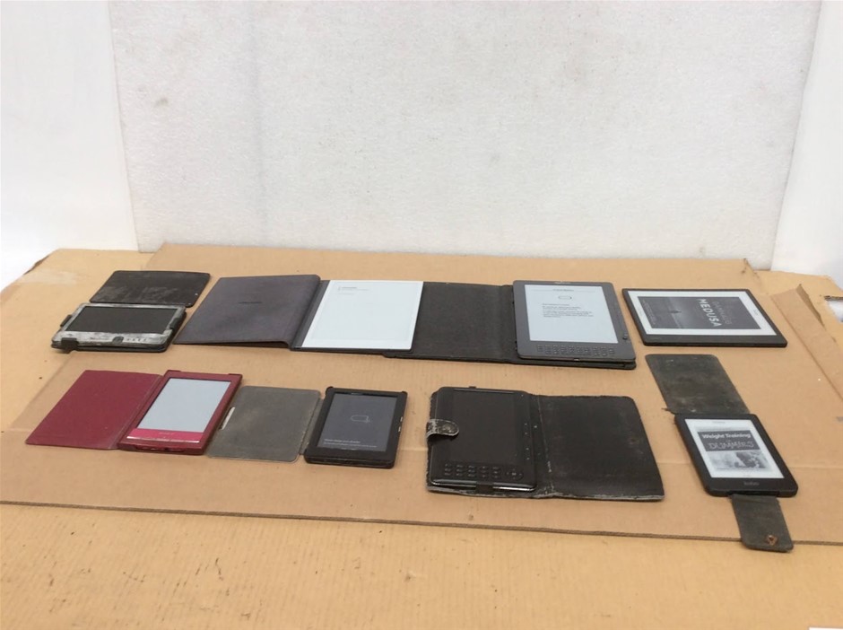 Mixed Brand E-Book Readers (Lot of 8)