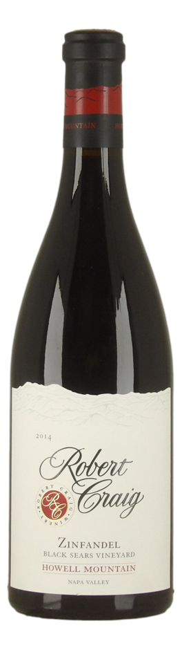 Robert Craig Black Sears Vineyard Zinfandel 2014 (1x 750mL), Napa Valley