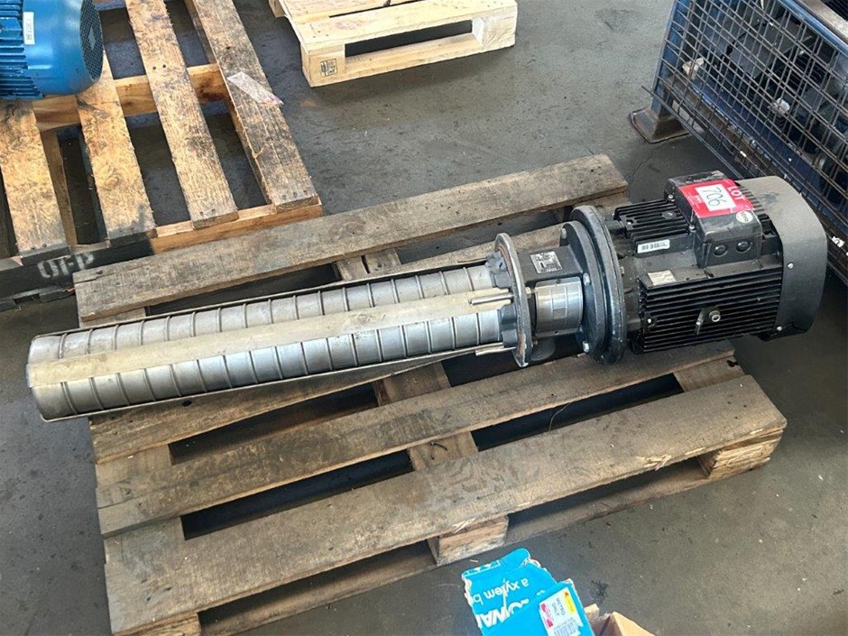 Grundfos vertical centrifugal pump.