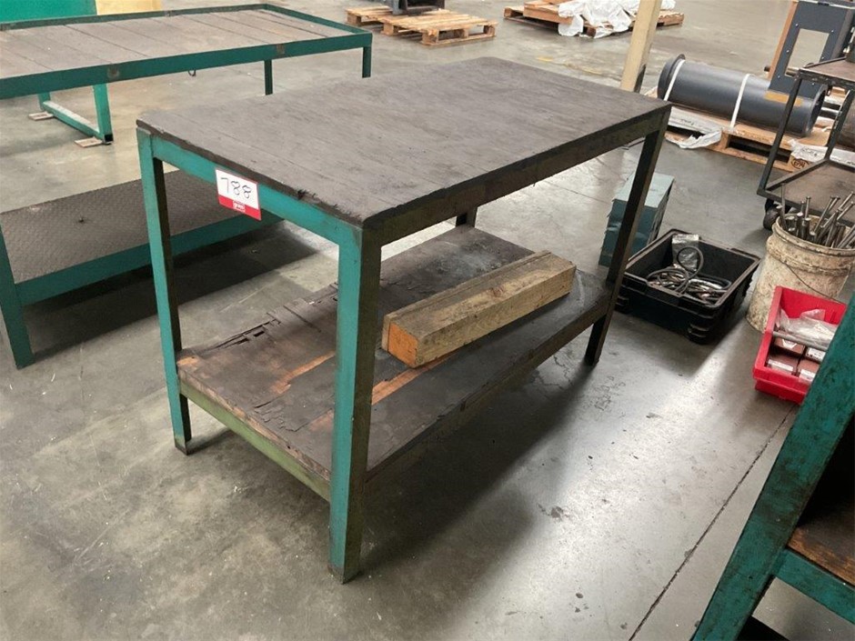 Heavy-Duty Steel Workbench