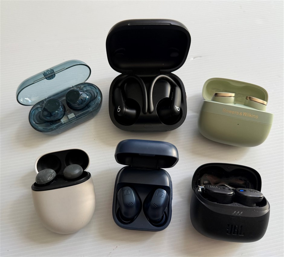 Beats / Sennheiser / Google / JBL / Sony Earbuds - For Parts (Lot of 6)