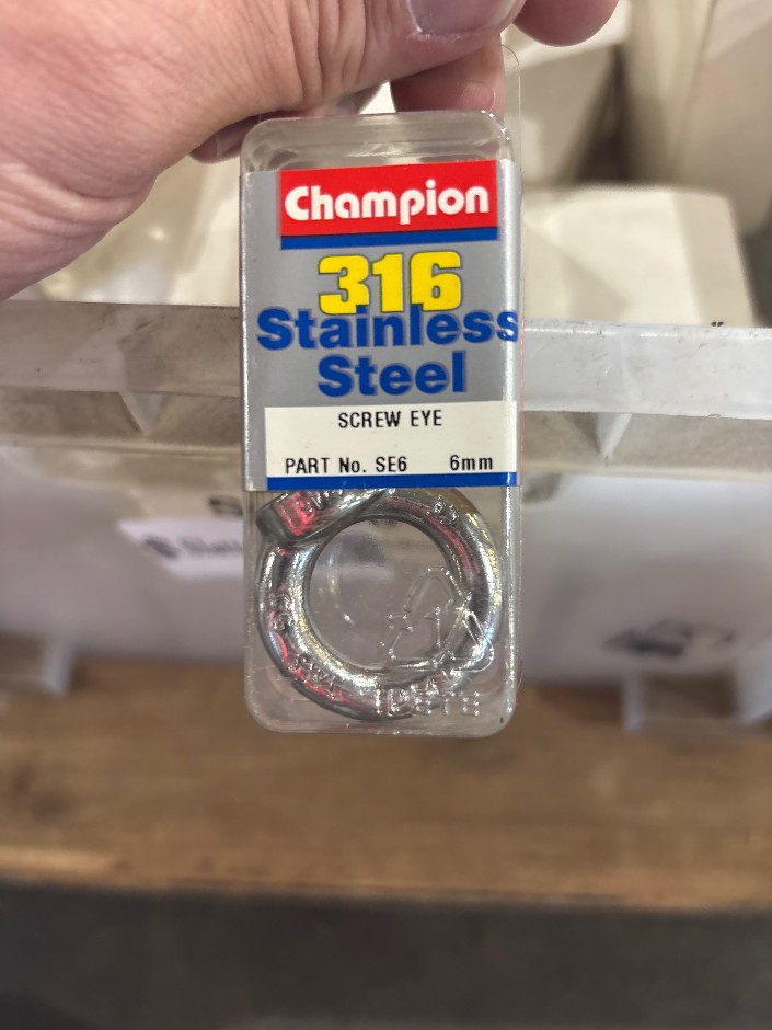 <p>Quantity Of Champion Screw Eyes</p>